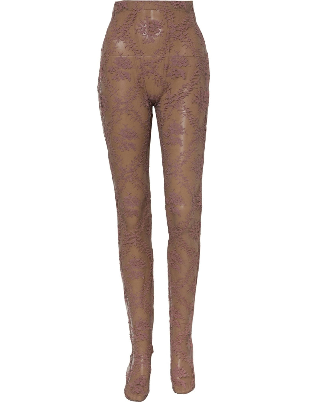 Dolce & Gabbana Pink Floral Lace Tights Stockings Pantyhose Socks - RIMODA