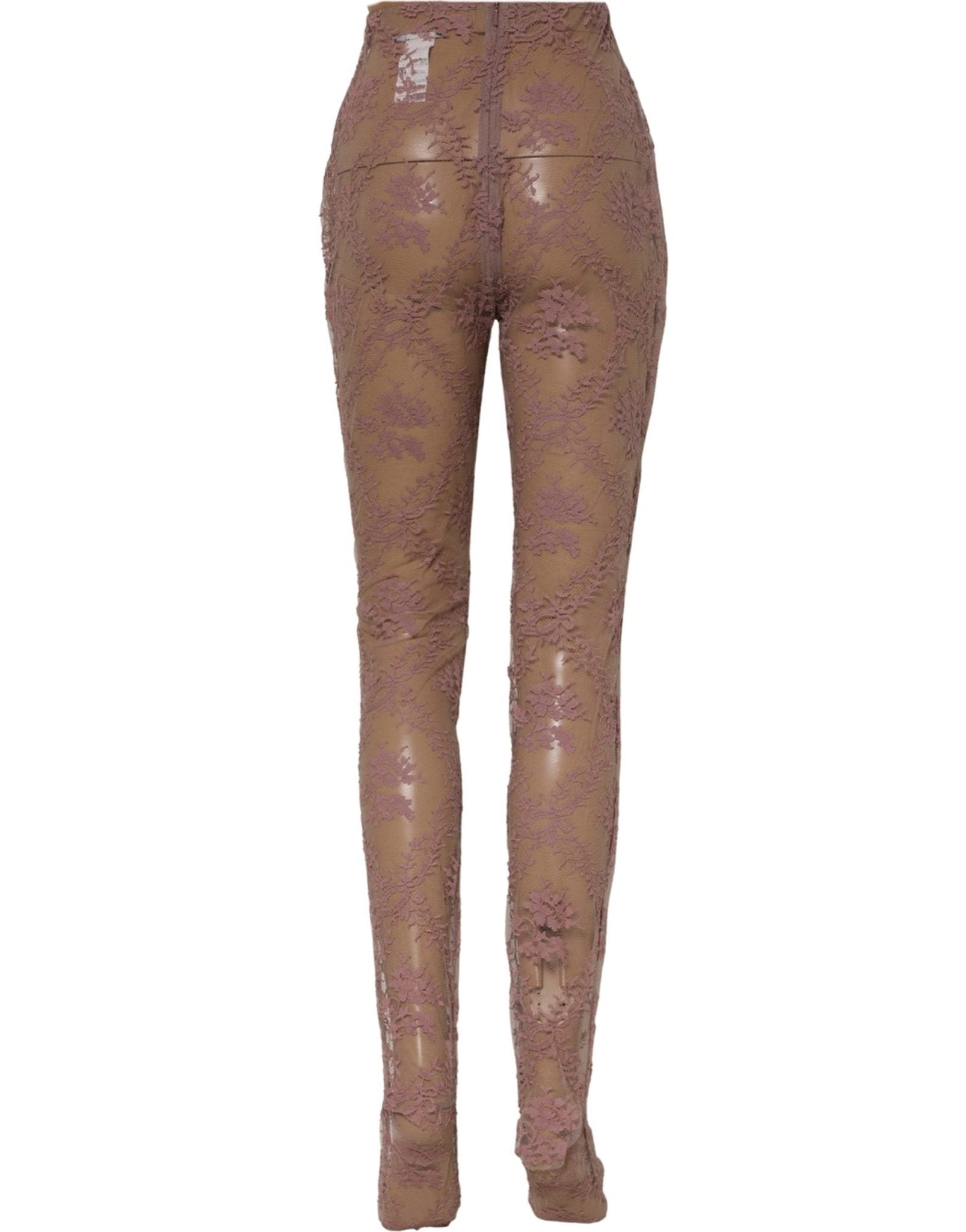 Dolce & Gabbana Pink Floral Lace Tights Stockings Pantyhose Socks - RIMODA
