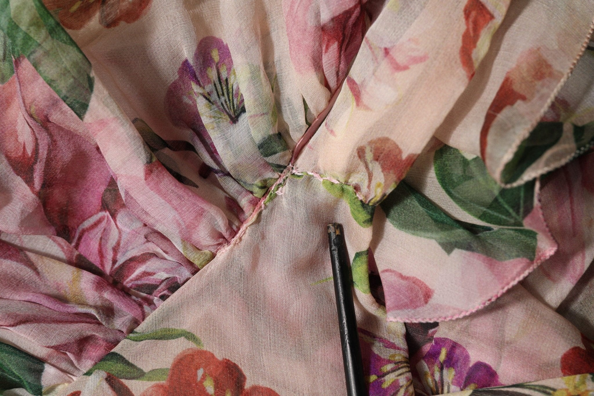 Dolce & Gabbana Pink Floral Print Tiered Long Maxi Dress - RIMODA