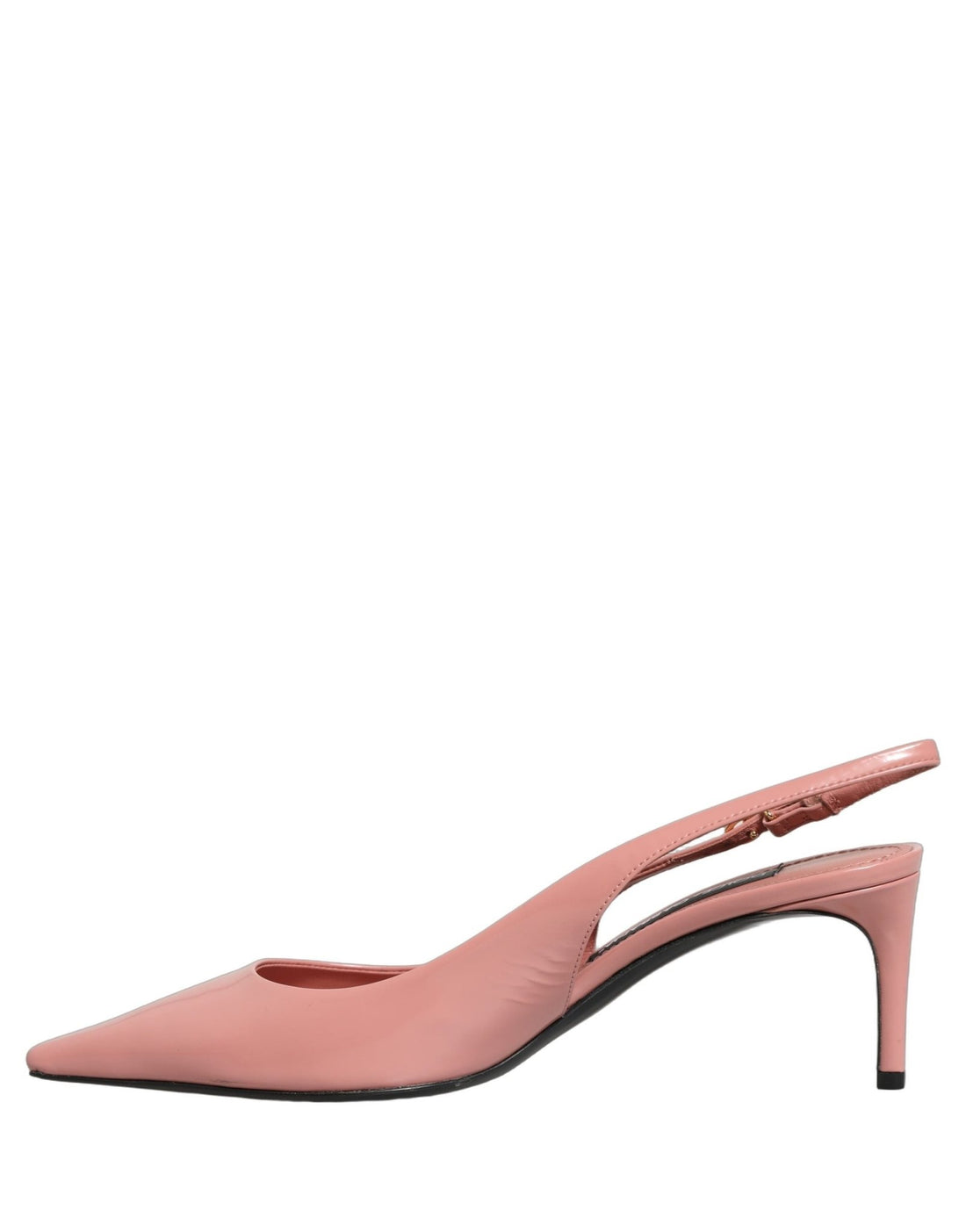 Dolce & Gabbana Pink Leather Mid Heels Slingbacks Shoes - RIMODA