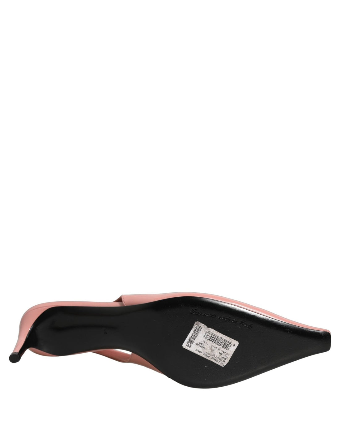 Dolce & Gabbana Pink Leather Mid Heels Slingbacks Shoes - RIMODA
