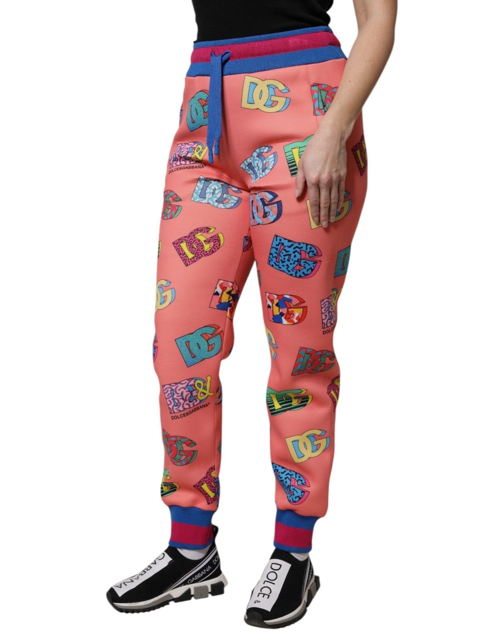 Dolce & Gabbana Pink Logo Monogram Jogger Sweatpants Pants - RIMODA
