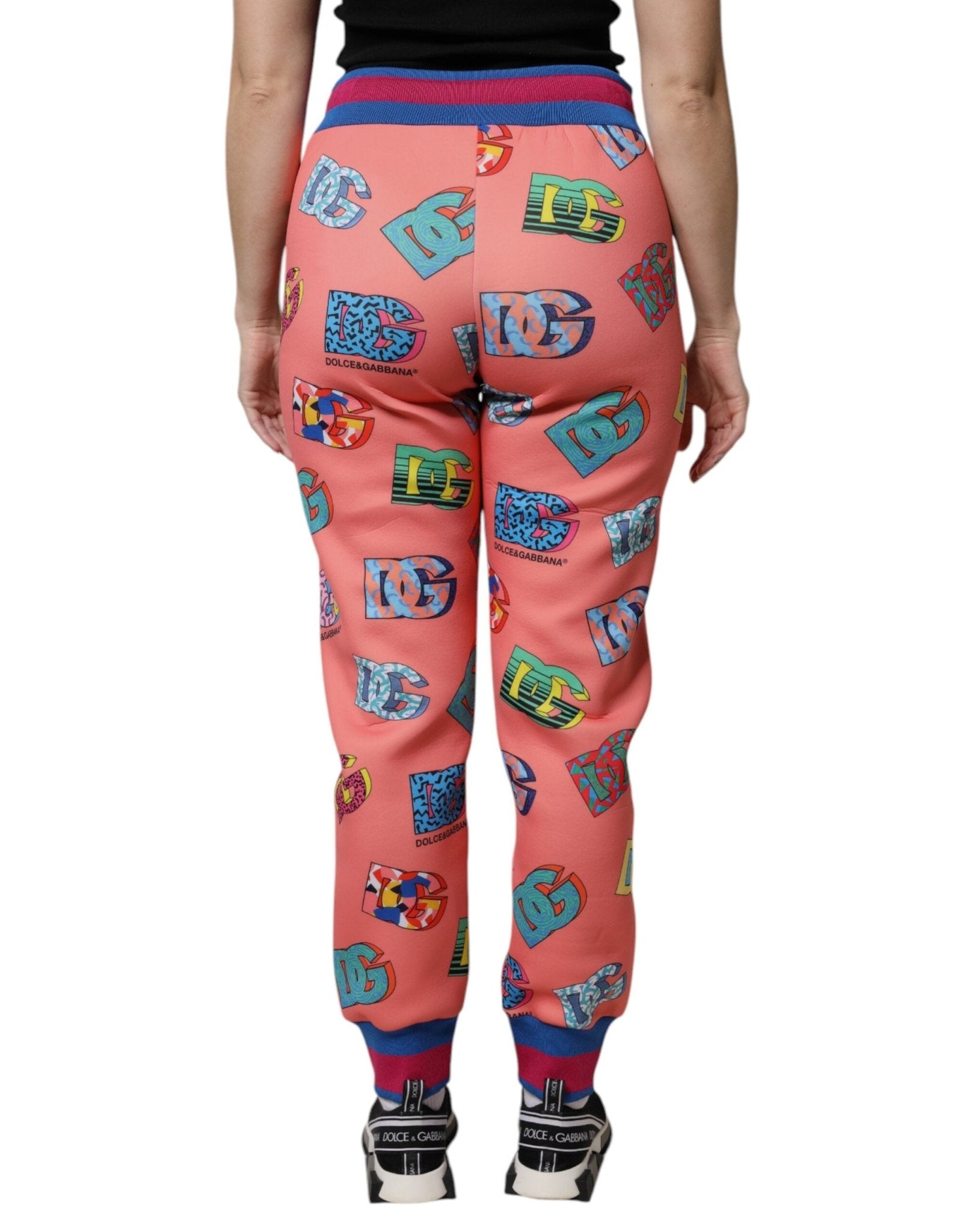 Dolce & Gabbana Pink Logo Monogram Jogger Sweatpants Pants - RIMODA