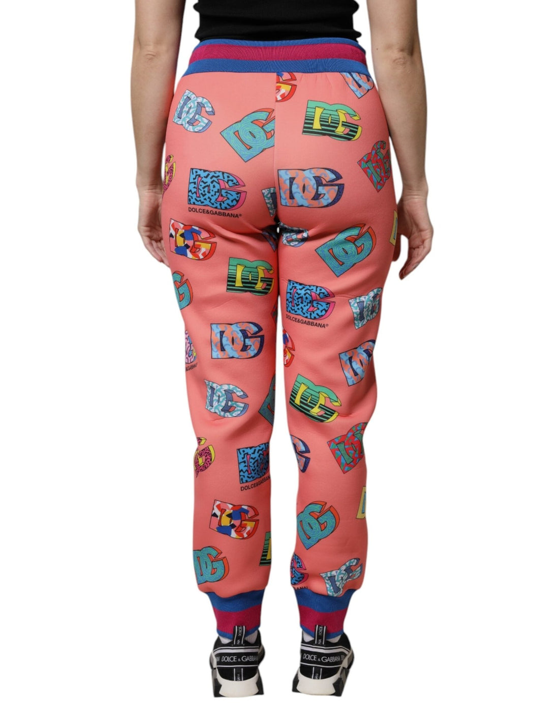 Dolce & Gabbana Pink Logo Monogram Jogger Sweatpants Pants - RIMODA