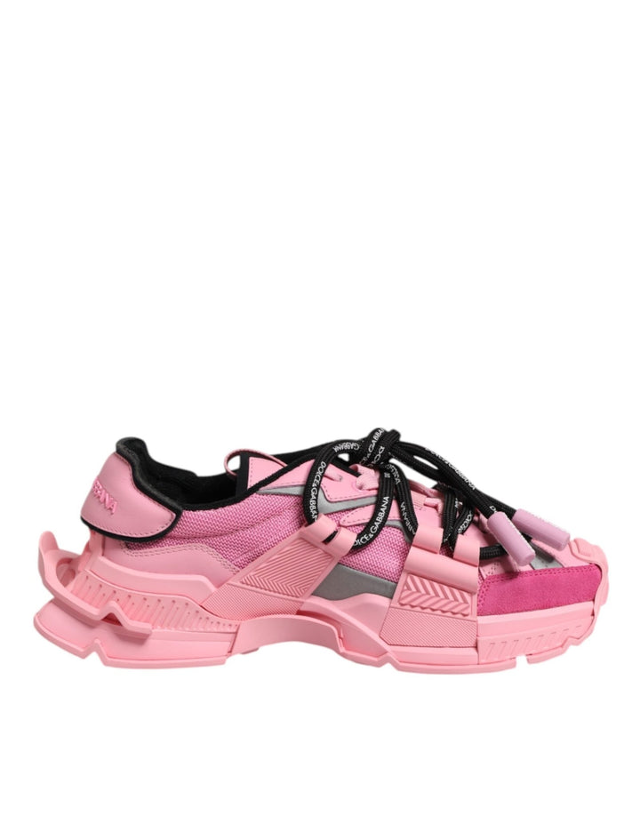 Dolce & Gabbana Pink Low Top Space Women Sneakers Shoes - RIMODA