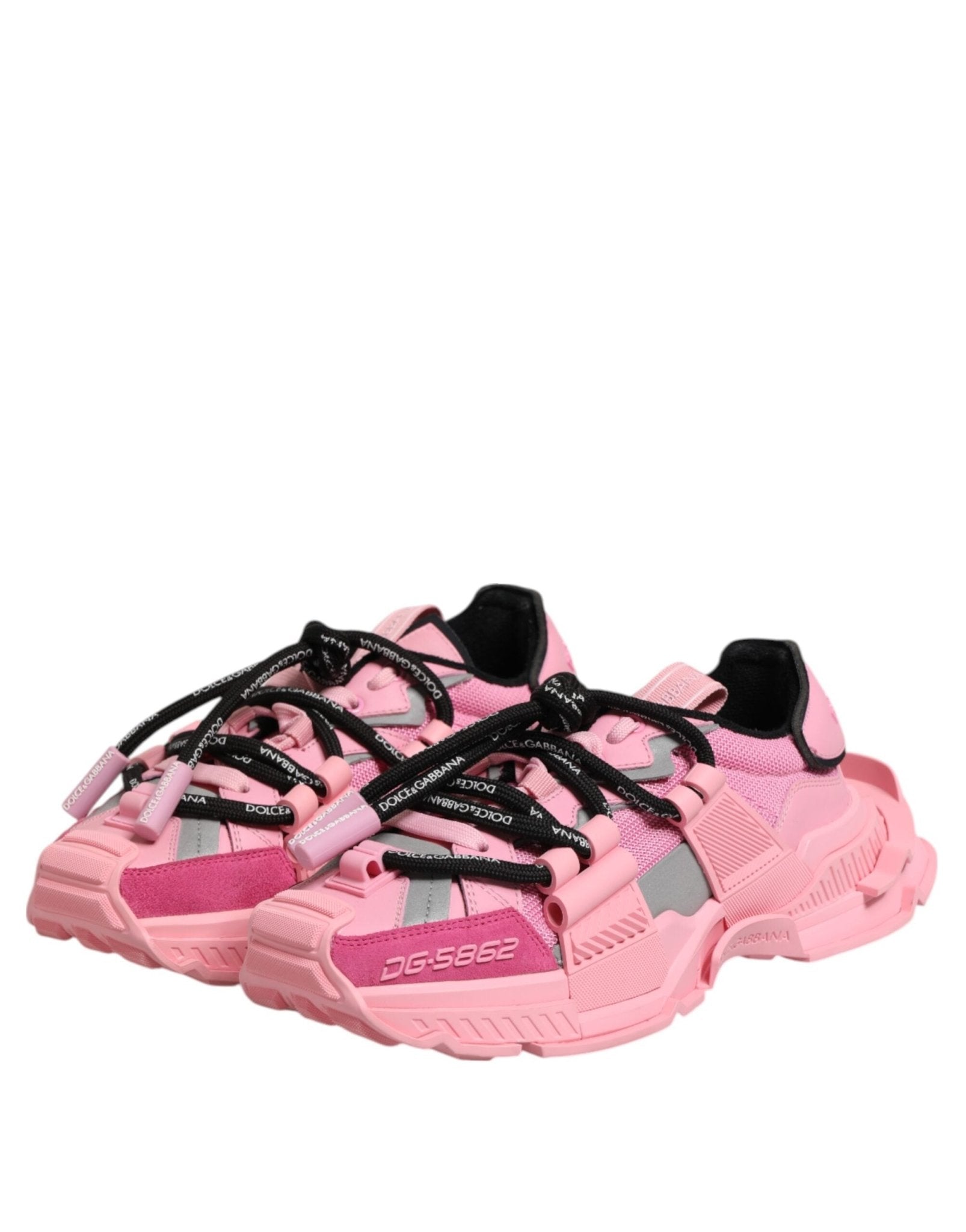 Dolce & Gabbana Pink Low Top Space Women Sneakers Shoes - RIMODA