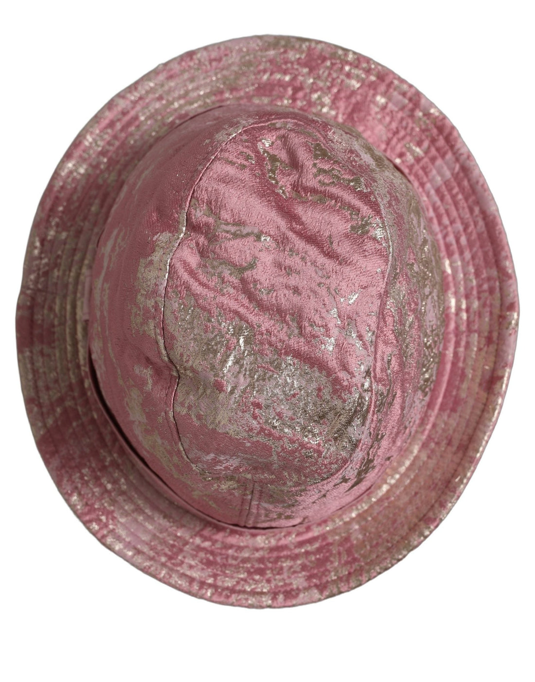 Dolce & Gabbana Pink Metallic Jacquard Pattern Bucket Capello Hat - RIMODA