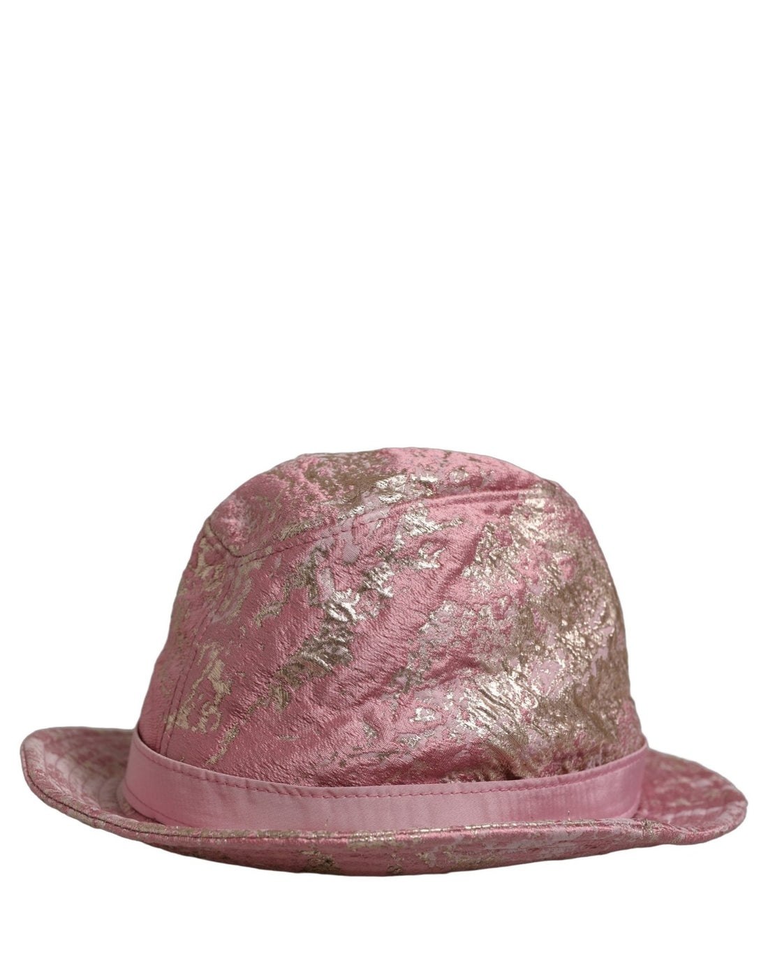 Dolce & Gabbana Pink Metallic Jacquard Pattern Bucket Capello Hat - RIMODA