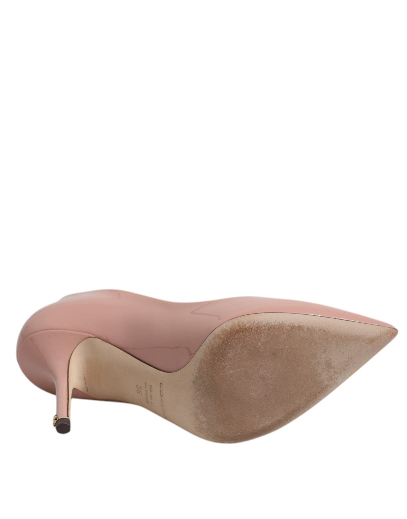 Dolce & Gabbana Pink Patent Leather Stiletto Heel Pumps Shoes - RIMODA