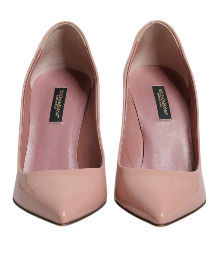 Dolce & Gabbana Pink Patent Leather Stiletto Heel Pumps Shoes - RIMODA