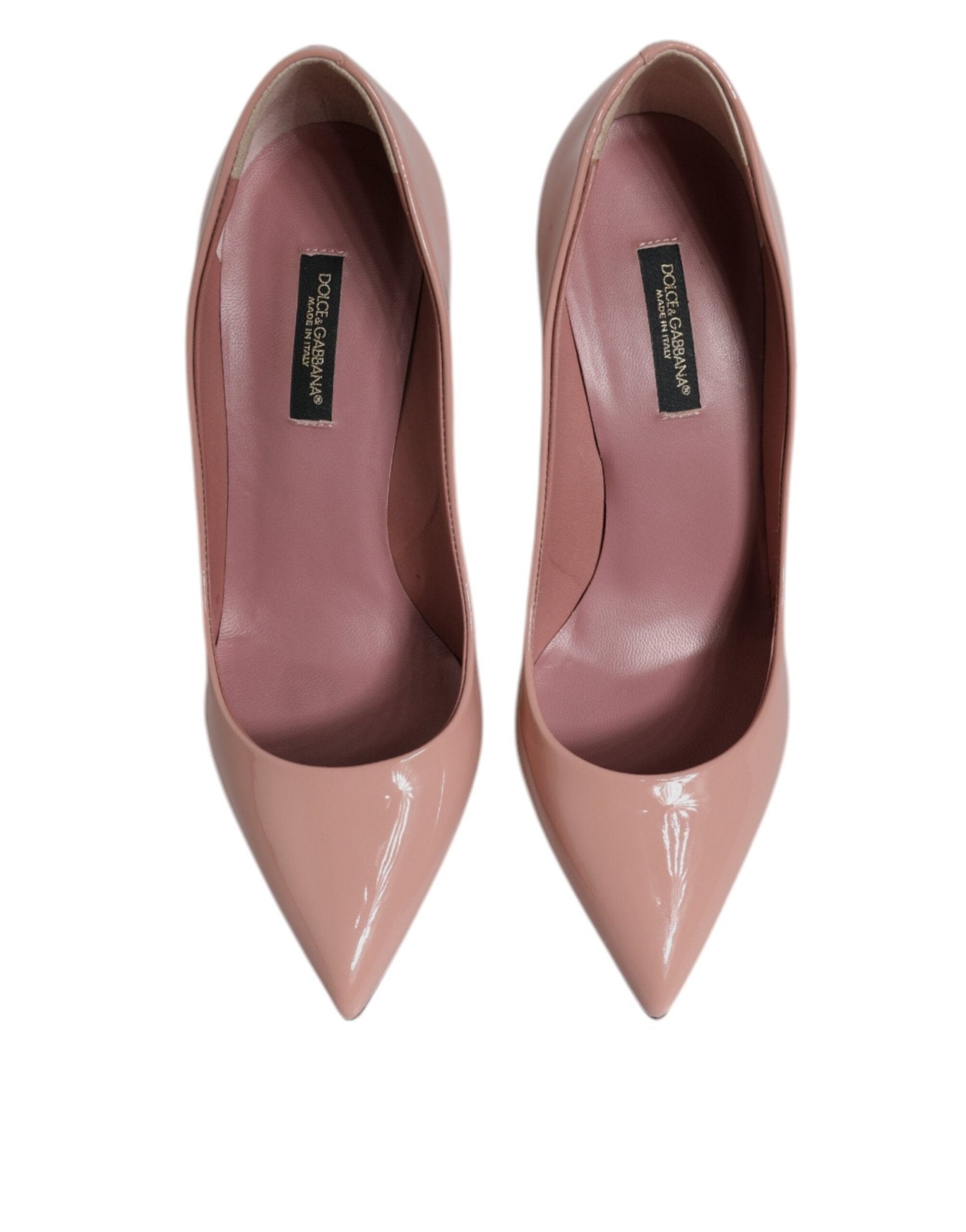 Dolce & Gabbana Pink Patent Leather Stiletto Heel Pumps Shoes - RIMODA