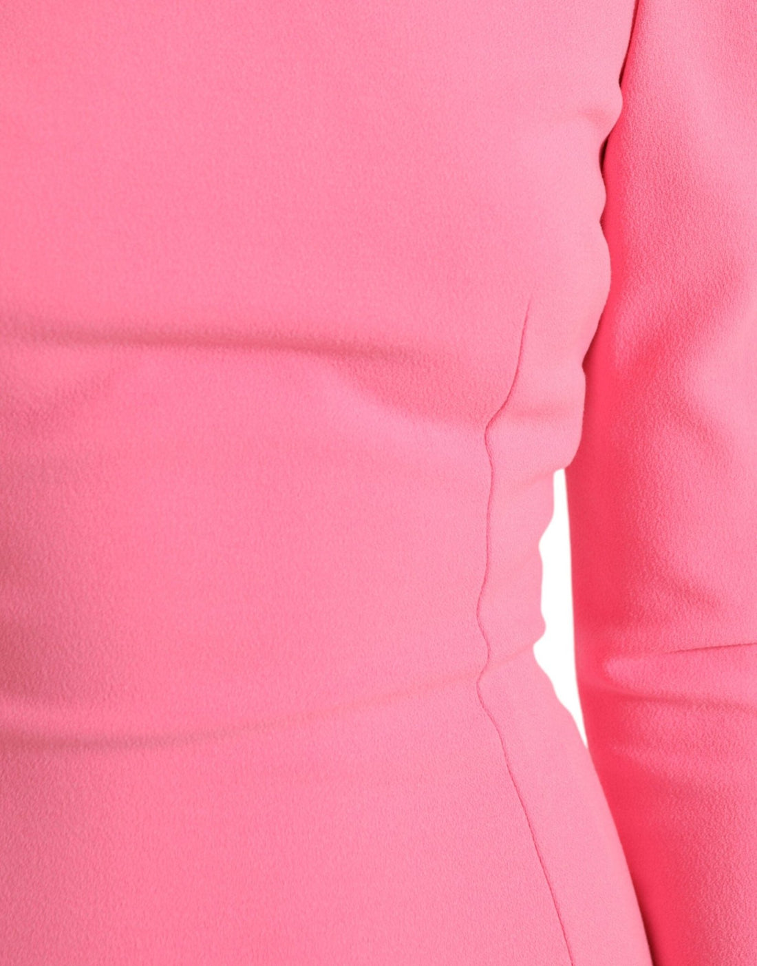 Dolce & Gabbana Pink Polyester Long Sleeves Sheath Midi Dress - RIMODA