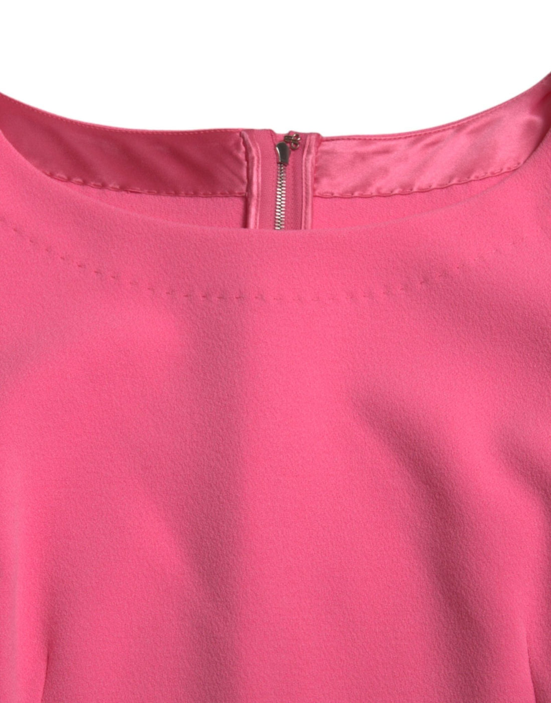 Dolce & Gabbana Pink Polyester Long Sleeves Sheath Midi Dress - RIMODA