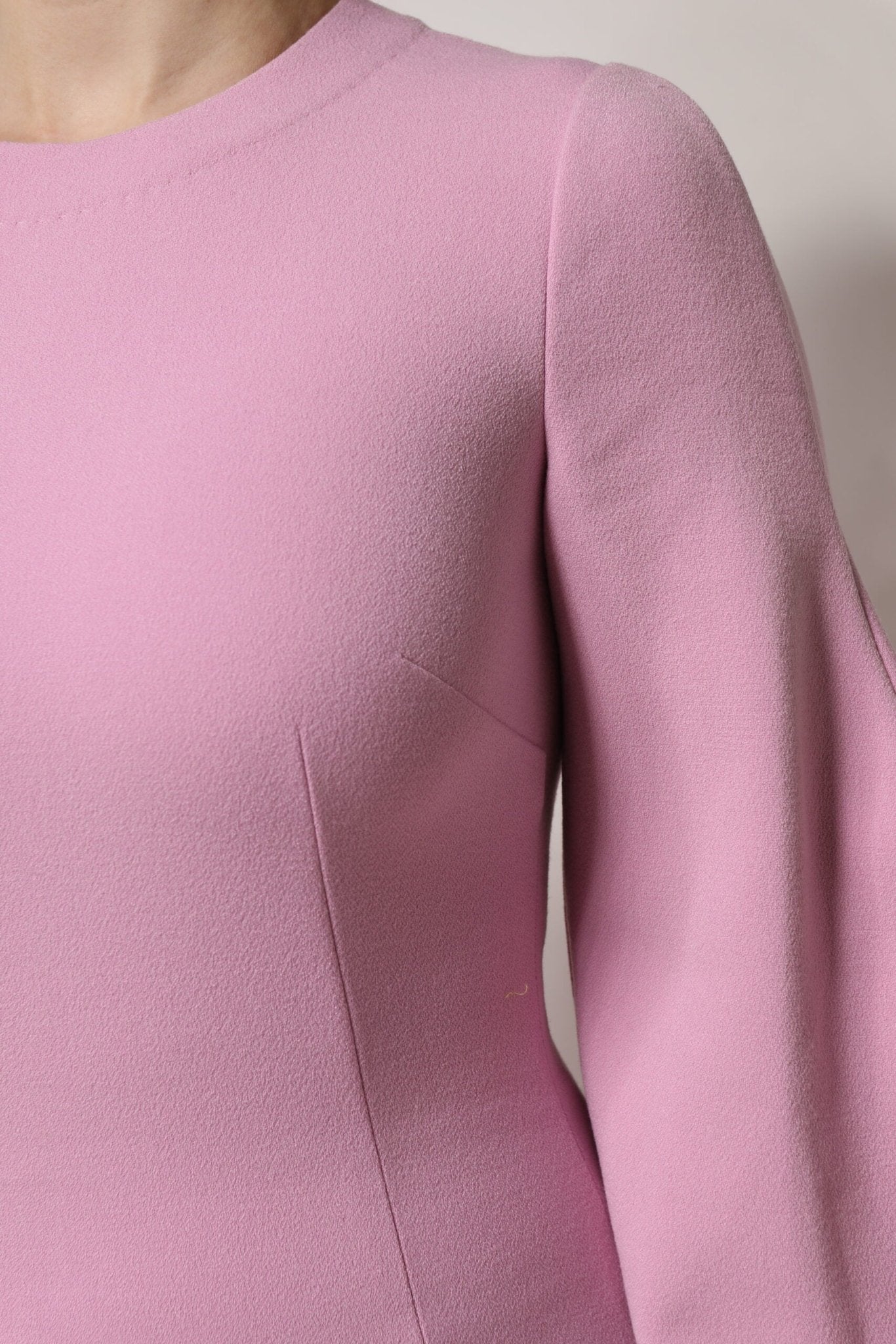 Dolce & Gabbana Pink Polyester Long Sleeves Sheath Mini Dress - RIMODA