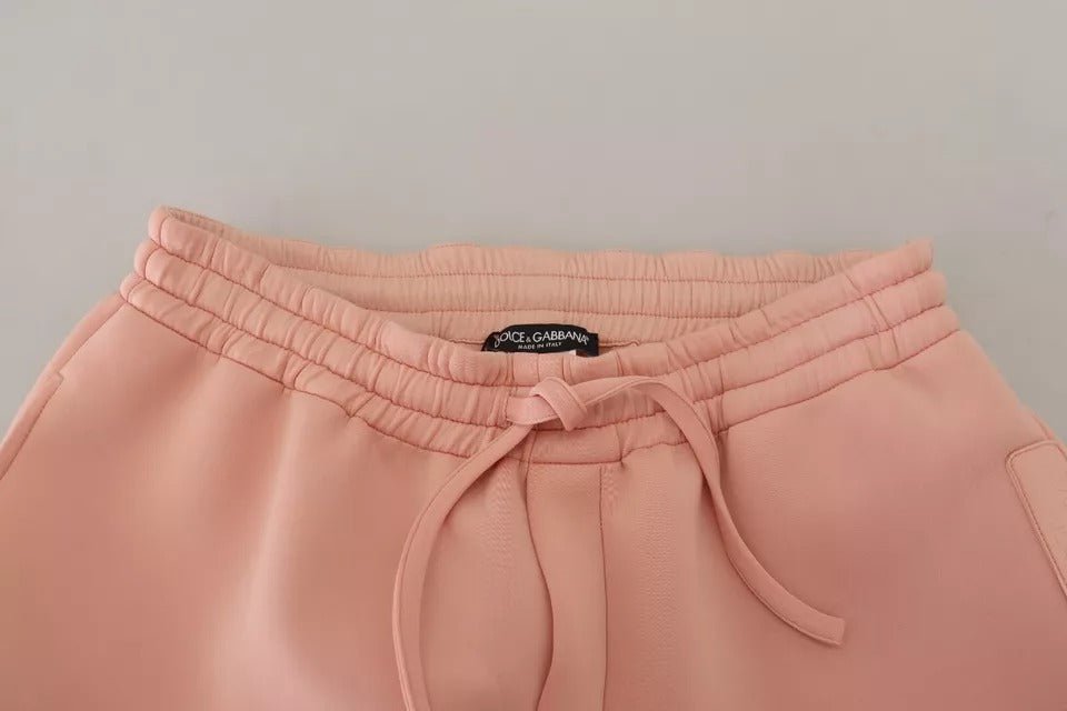 Dolce & Gabbana Pink Polyester Sweatpants Jogger Pants - RIMODA