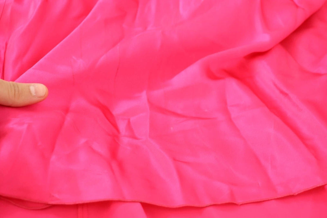 Dolce & Gabbana Pink Sheath Silk Bow Open Shoulder Dress - RIMODA