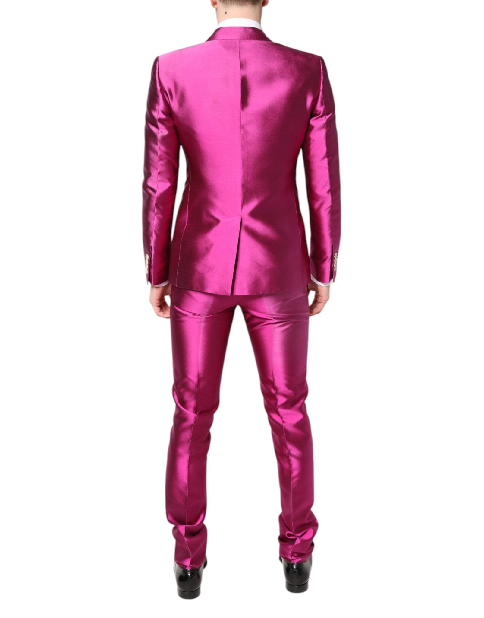 Dolce & Gabbana Pink SICILIA Double Breasted 3 Piece Suit - RIMODA