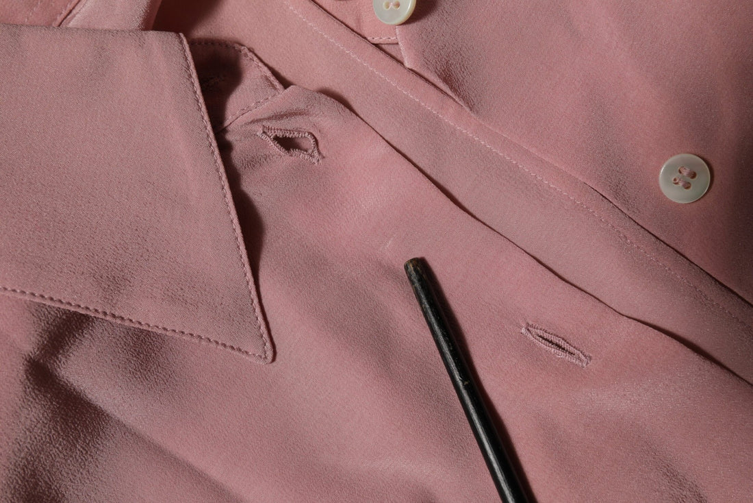 Dolce & Gabbana Pink Silk Collared Long Sleeves Blouse Top - RIMODA