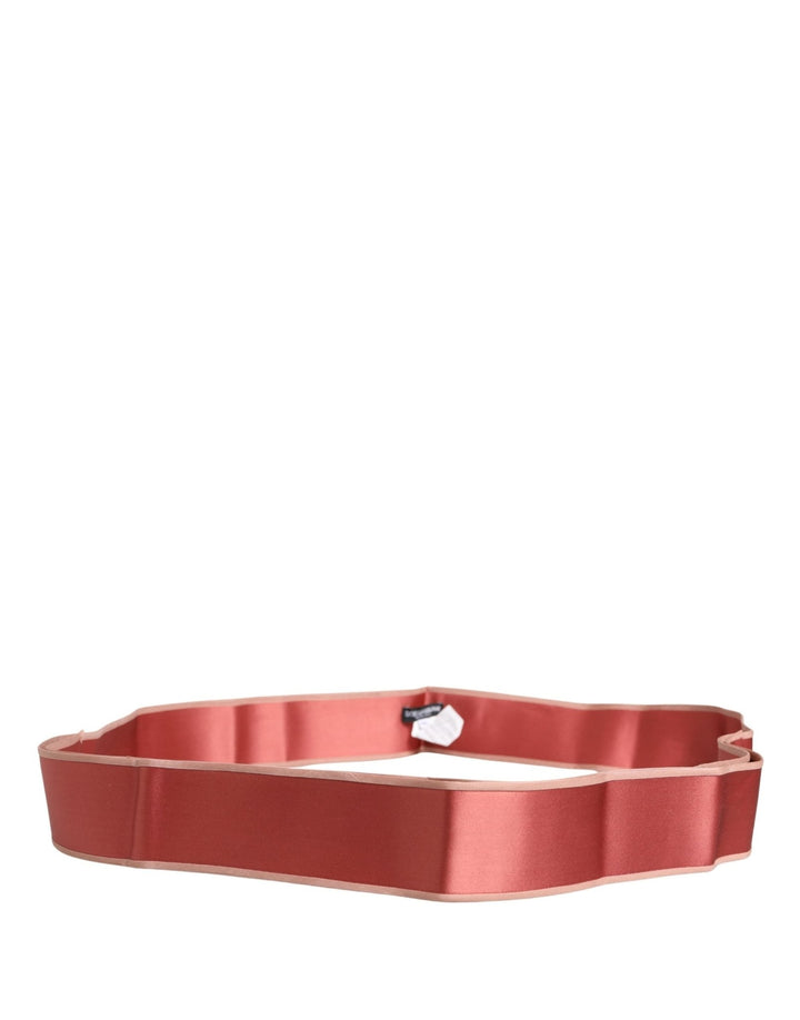 Dolce & Gabbana Pink Silk Satin Waist Women Cintura Belt - RIMODA