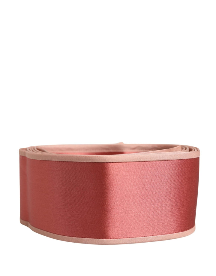 Dolce & Gabbana Pink Silk Satin Waist Women Cintura Belt - RIMODA