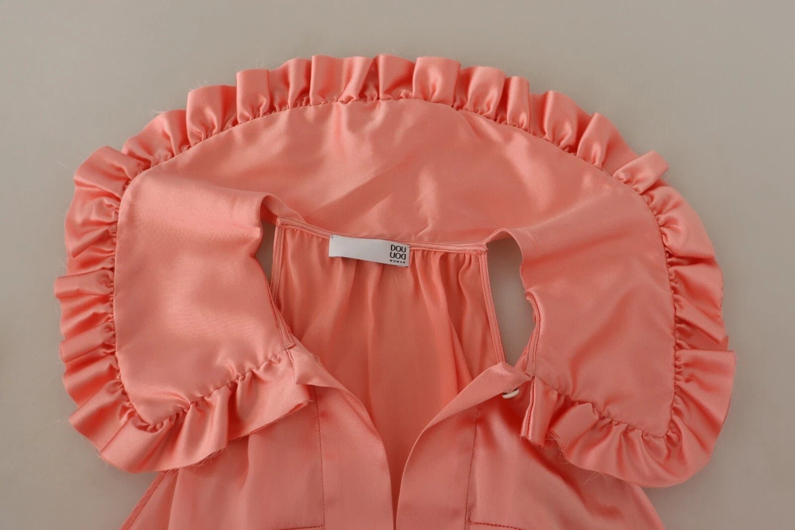 Dolce & Gabbana Pink Silk Stretch Sleeveless Collared Top Blouse - RIMODA