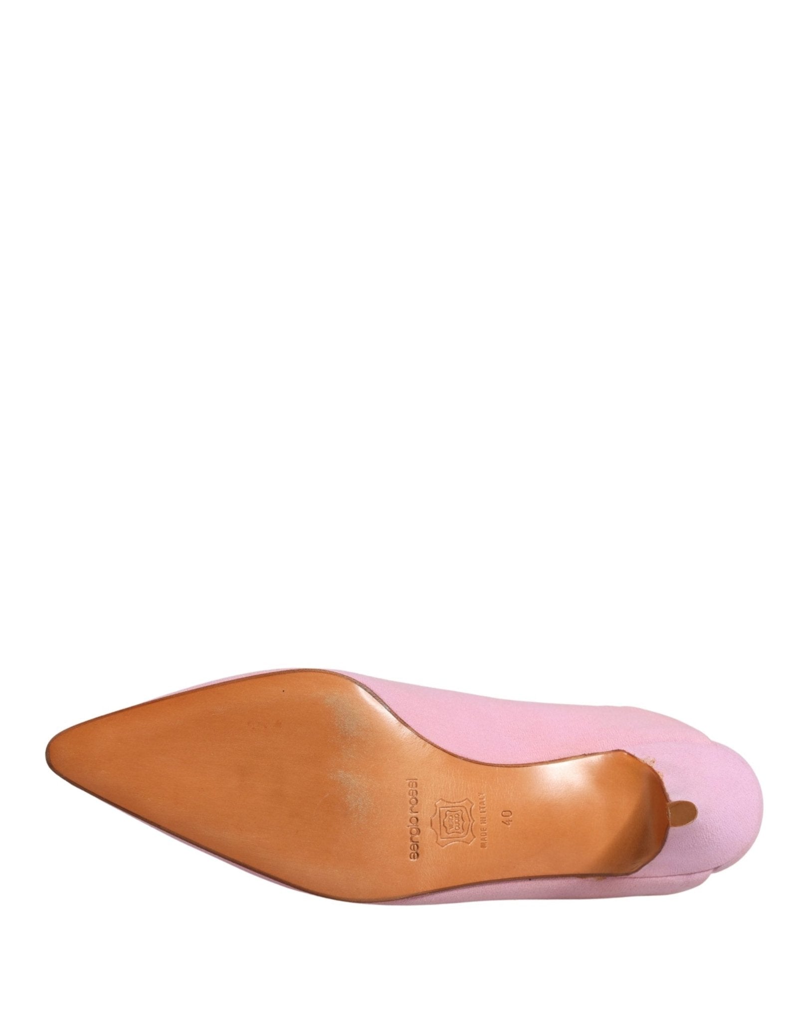 Dolce & Gabbana Pink Suede Heel Mule Shoes - RIMODA