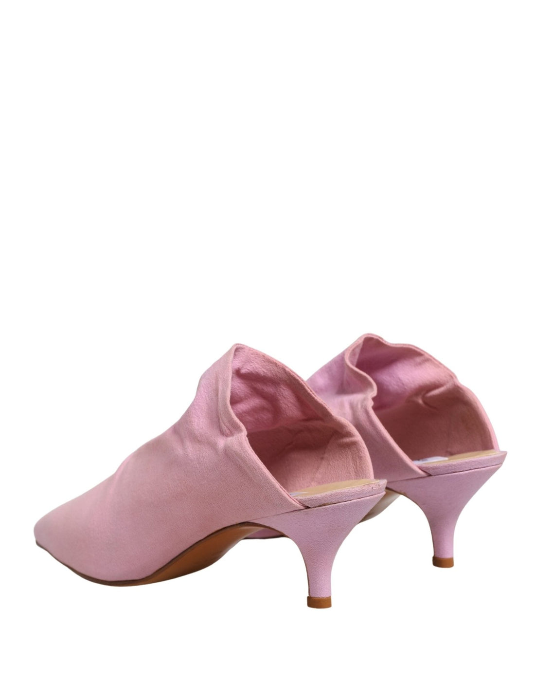 Dolce & Gabbana Pink Suede Heel Mule Shoes - RIMODA