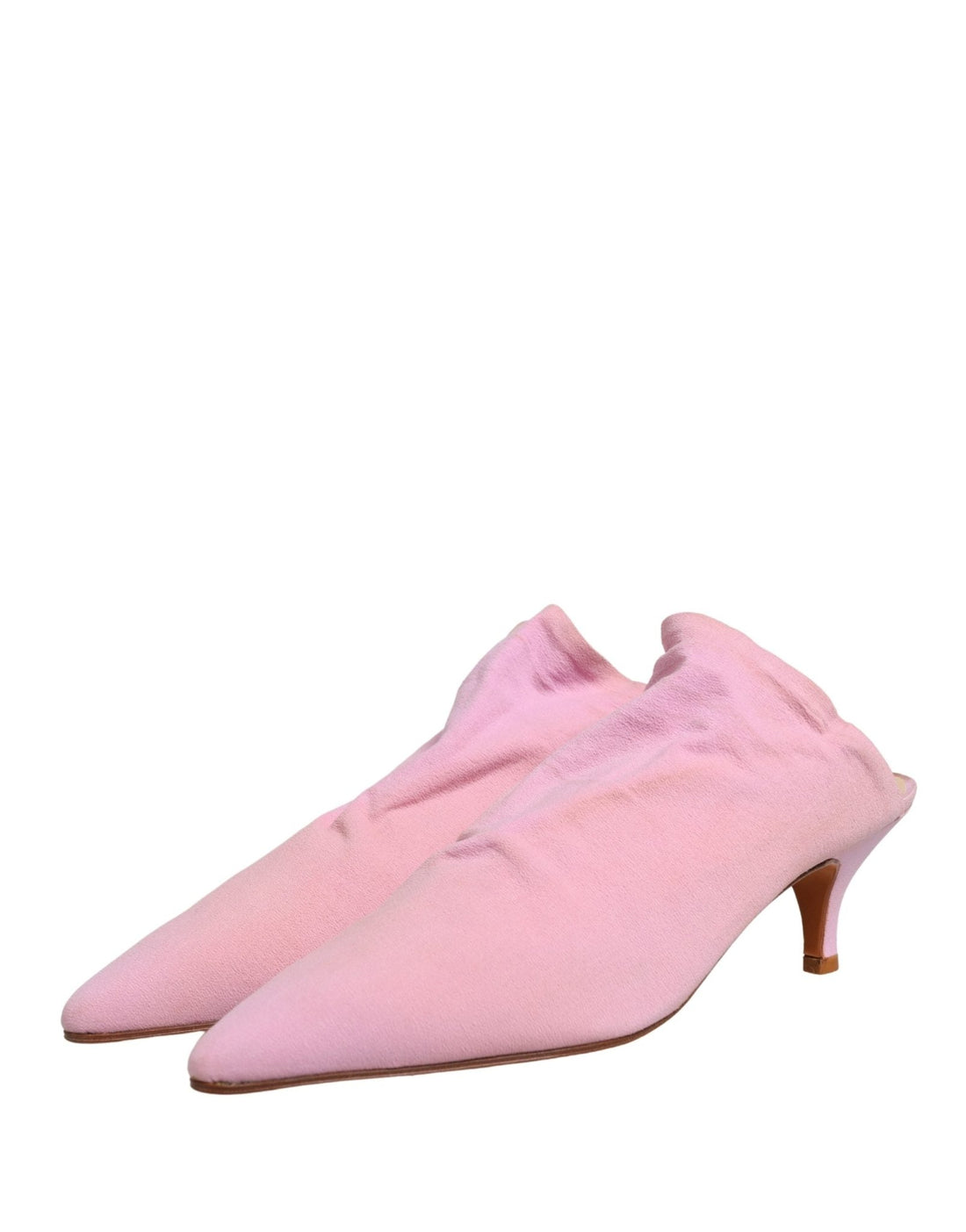 Dolce & Gabbana Pink Suede Heel Mule Shoes - RIMODA