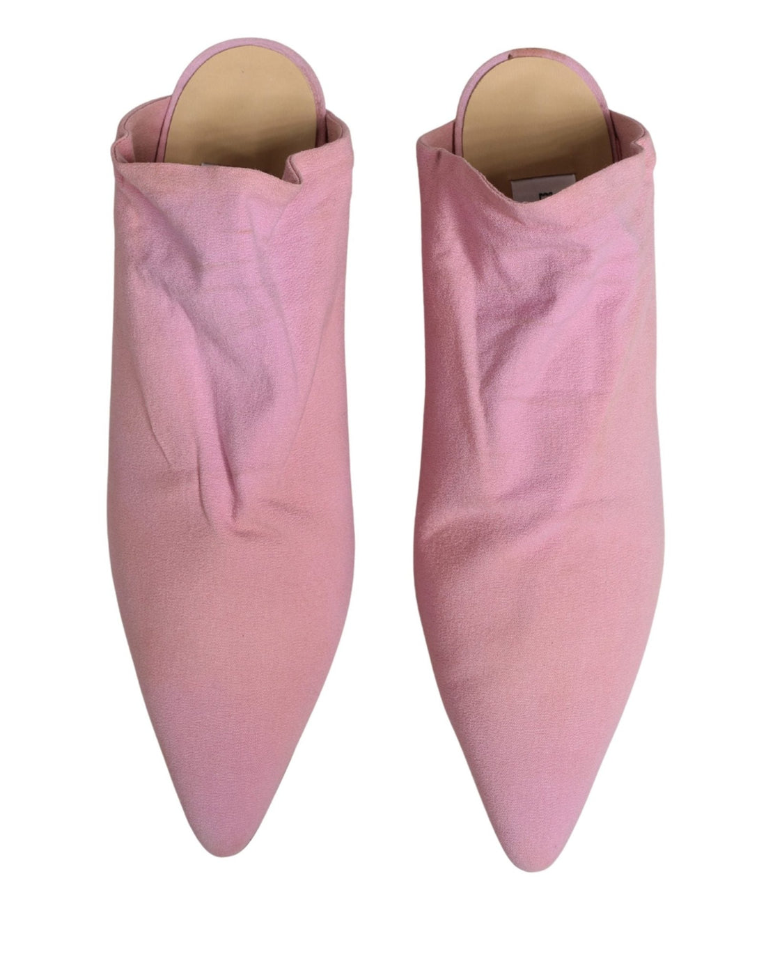 Dolce & Gabbana Pink Suede Heel Mule Shoes - RIMODA