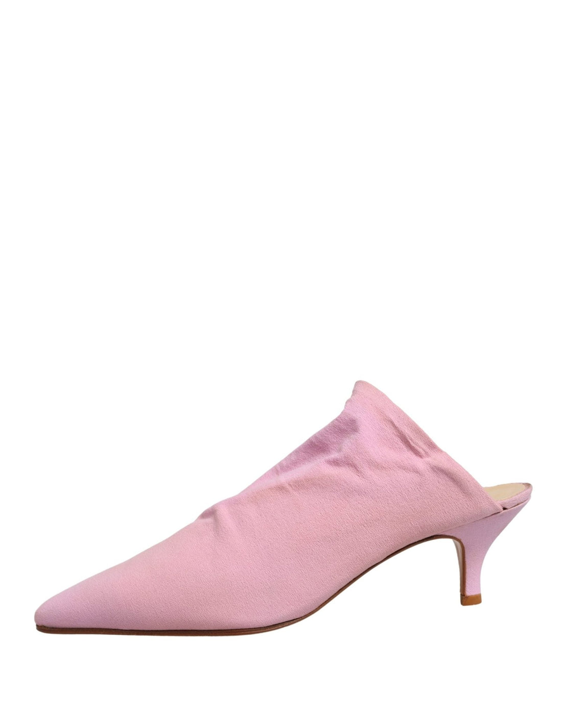 Dolce & Gabbana Pink Suede Heel Mule Shoes - RIMODA