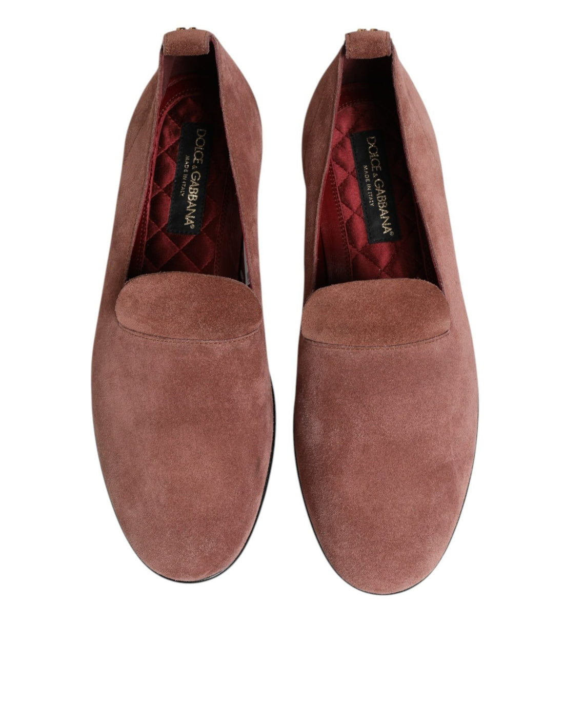 Dolce & Gabbana Pink Suede Loafers Formal Men Dress Shoes - RIMODA