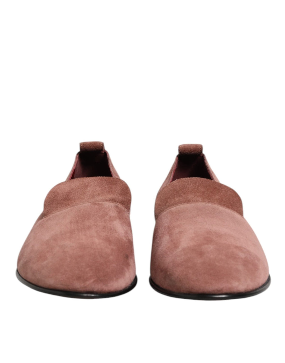 Dolce & Gabbana Pink Suede Loafers Formal Men Dress Shoes - RIMODA
