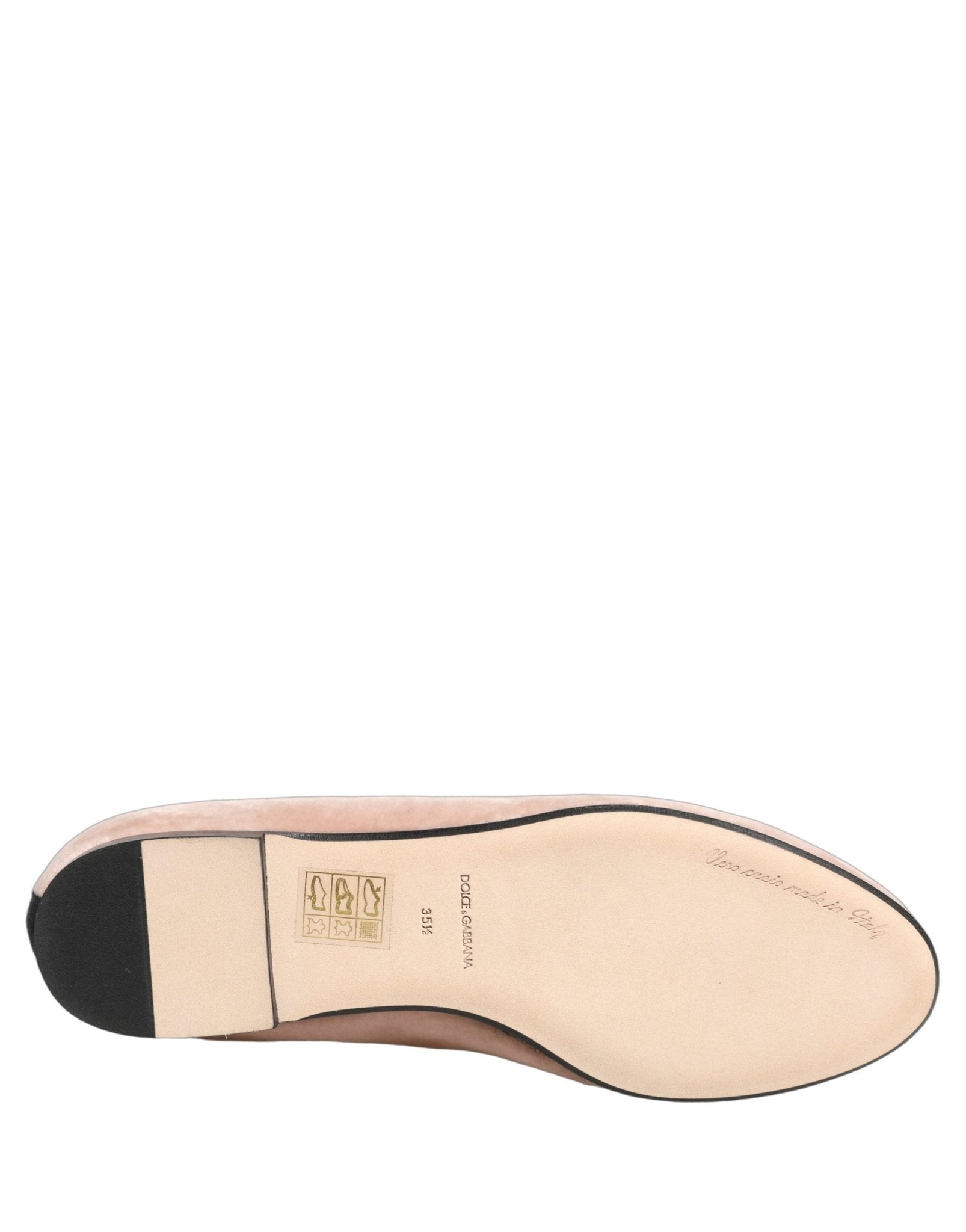 Dolce & Gabbana Pink Velvet Devotion Loafers Flats Shoes - RIMODA