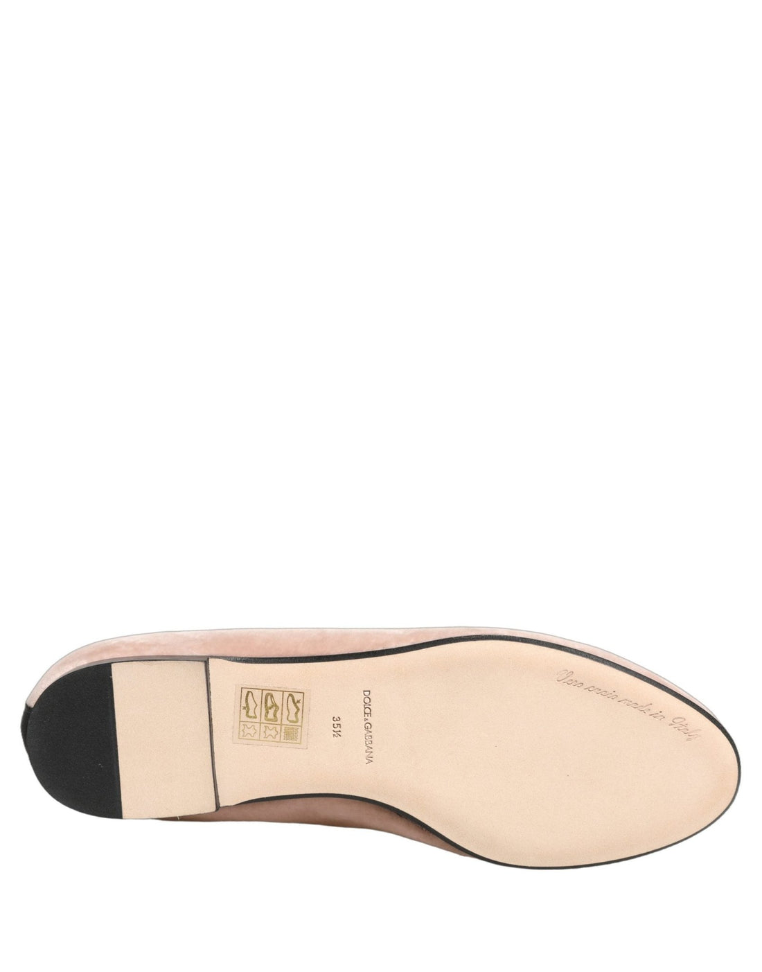 Dolce & Gabbana Pink Velvet Devotion Loafers Flats Shoes - RIMODA