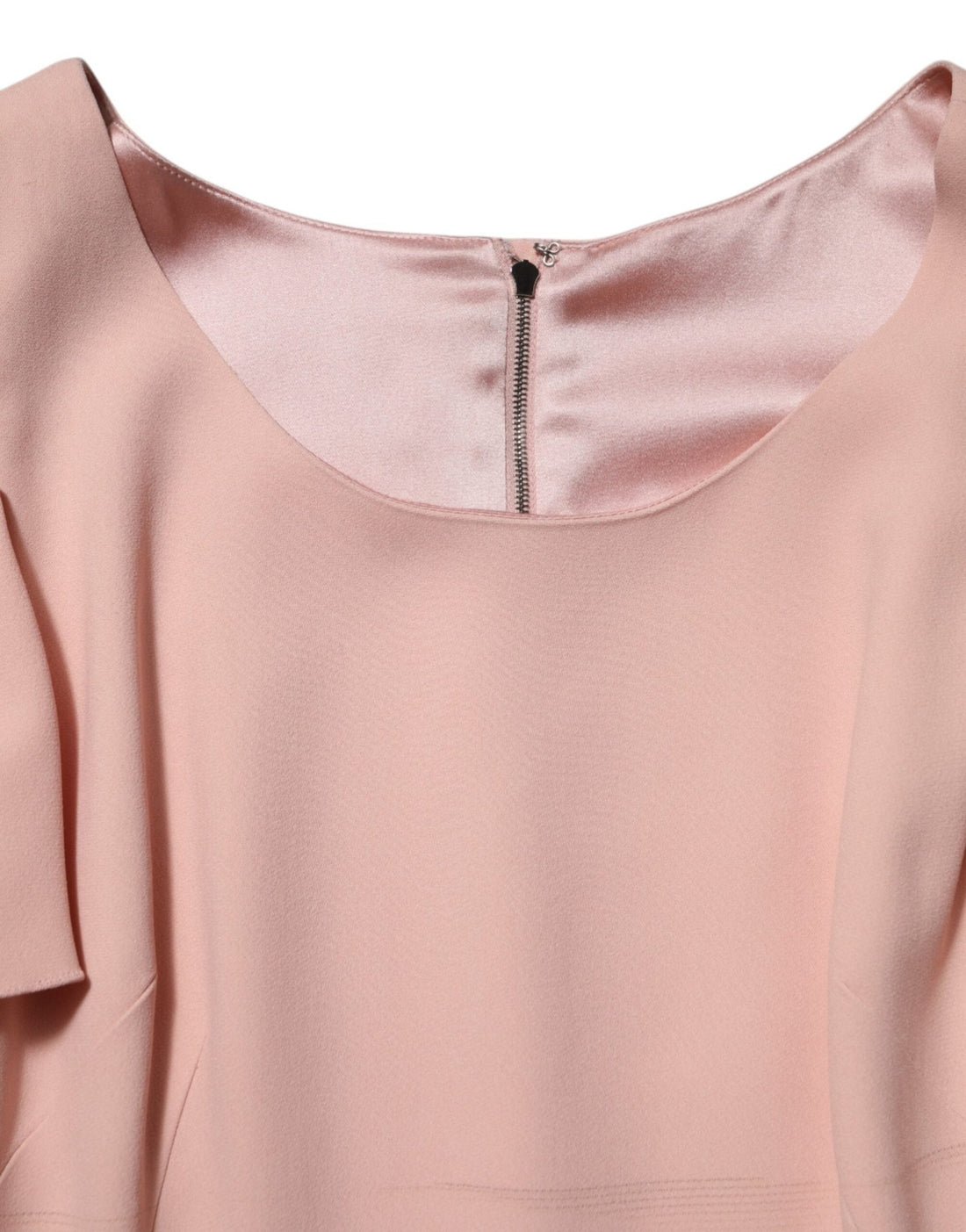 Dolce & Gabbana Pink Viscose Fit Flared Sheath Midi Dress - RIMODA