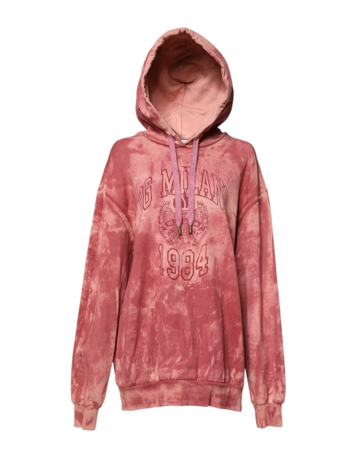 Dolce & Gabbana Pink Wash DG MILANO Hooded Pullover Sweater - RIMODA