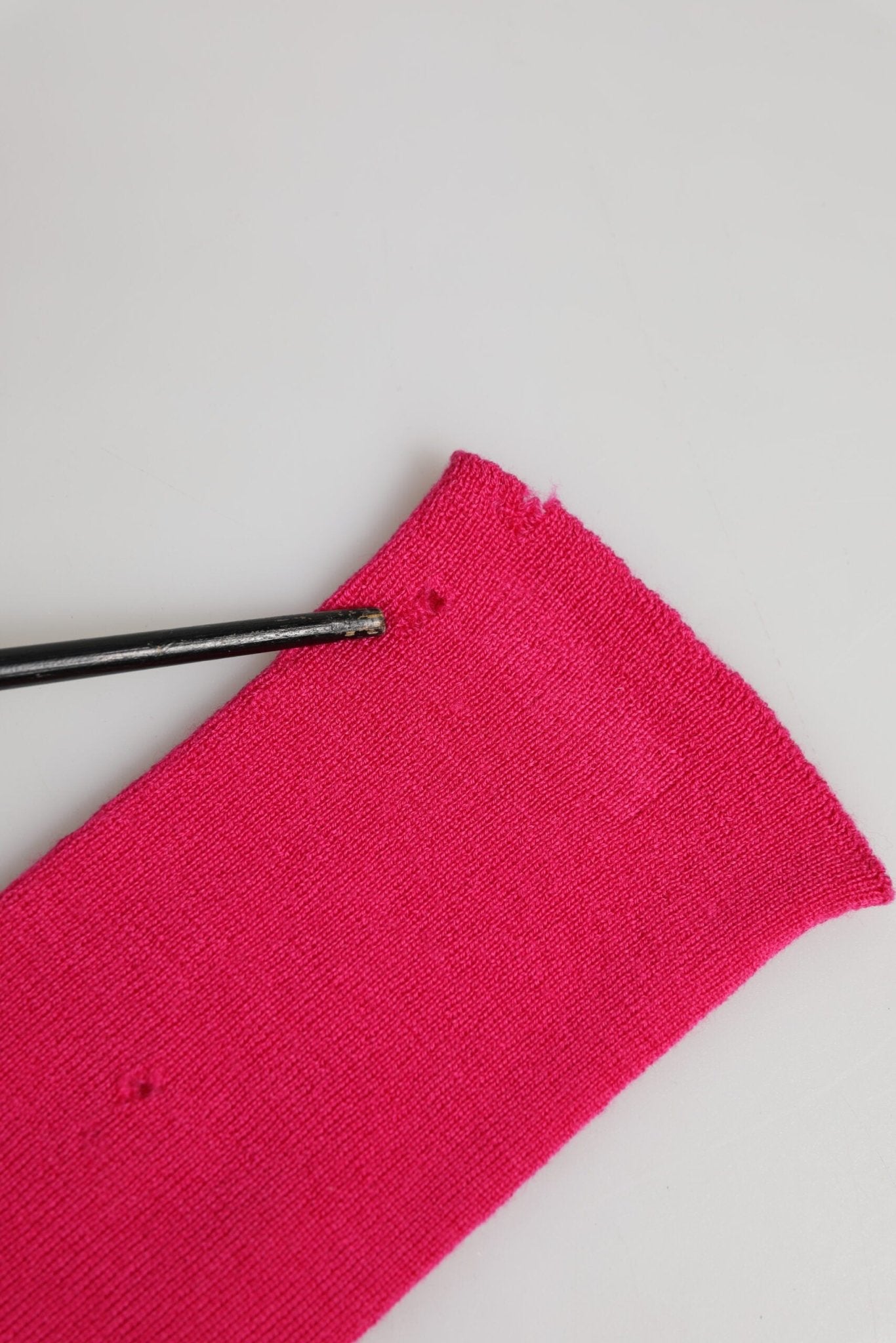 Dolce & Gabbana Pink Wool Fingerless Elbow Length Mitten Gloves - RIMODA