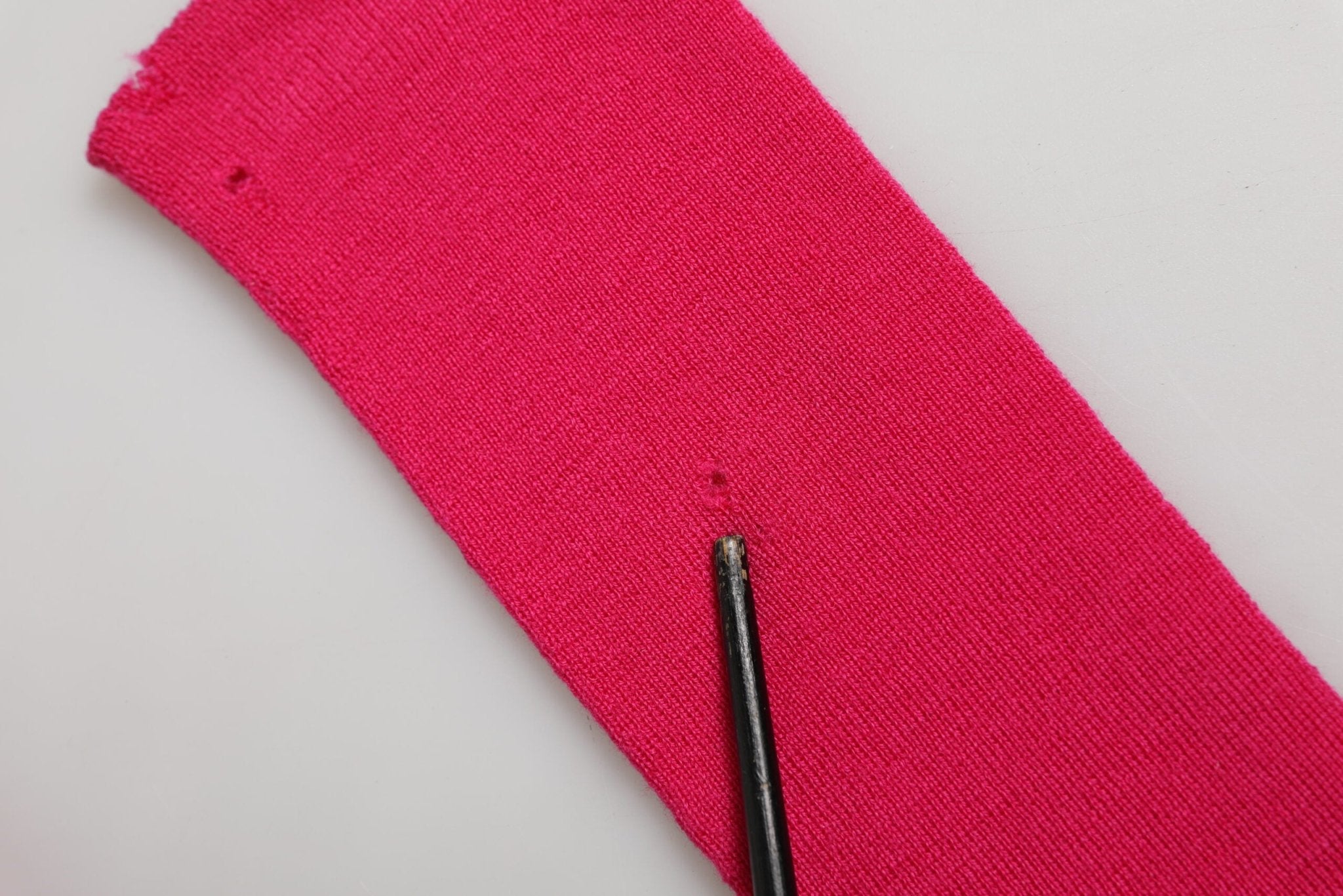 Dolce & Gabbana Pink Wool Fingerless Elbow Length Mitten Gloves - RIMODA