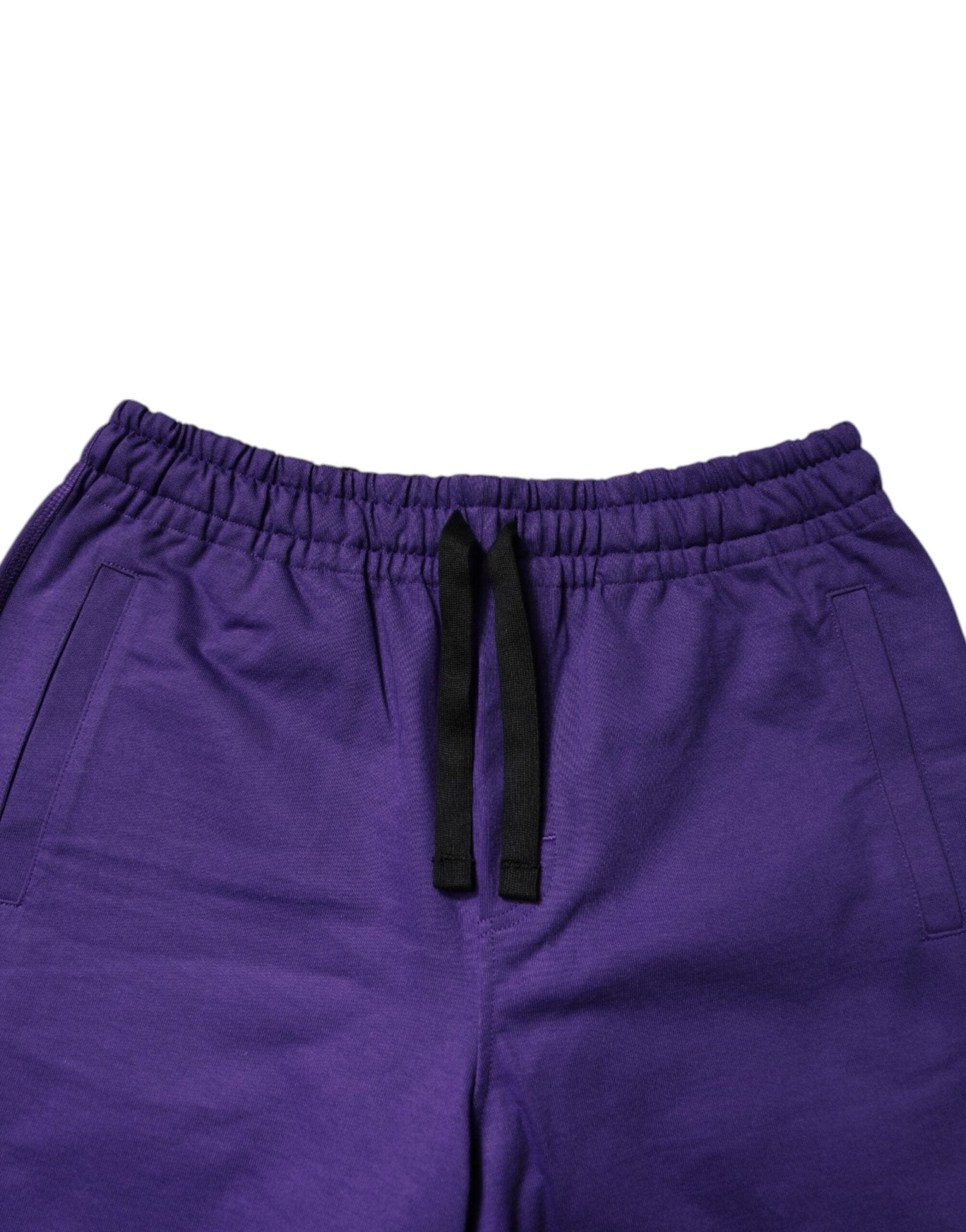 Dolce & Gabbana Purple Cotton Men Bermuda Sweatshorts Shorts - RIMODA