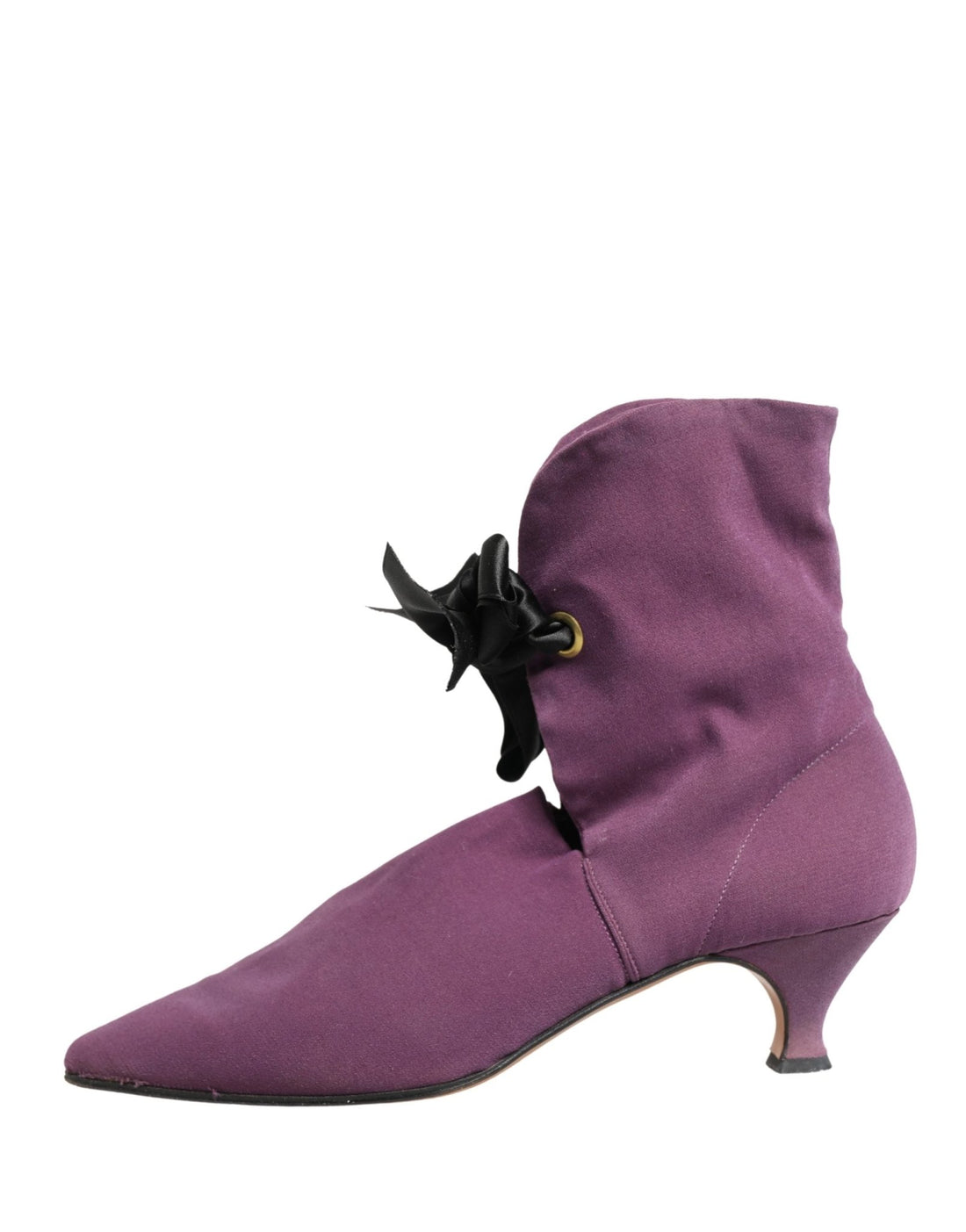 Dolce & Gabbana Purple Mid Calf Boots Shoes - RIMODA
