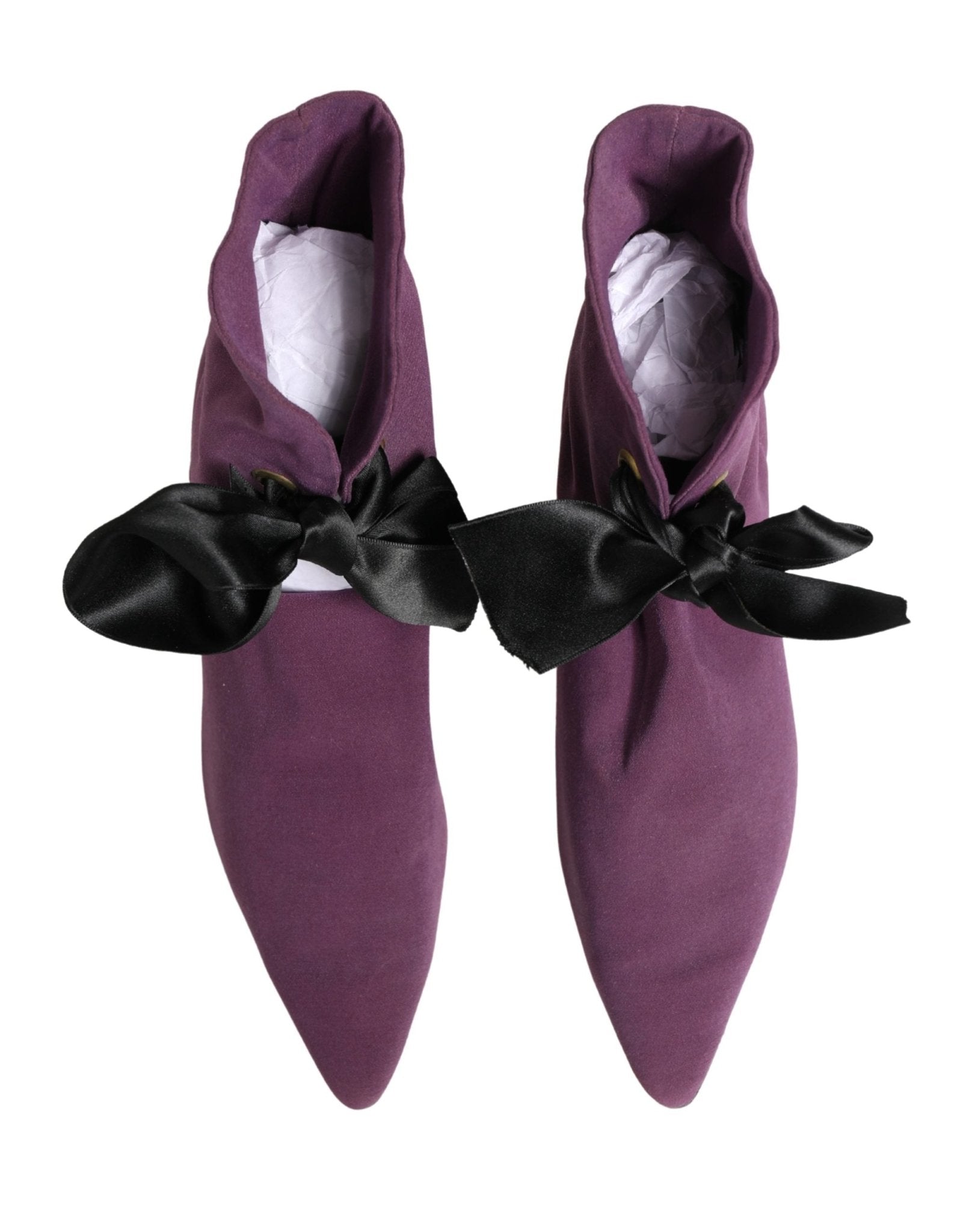 Dolce & Gabbana Purple Mid Calf Boots Shoes - RIMODA