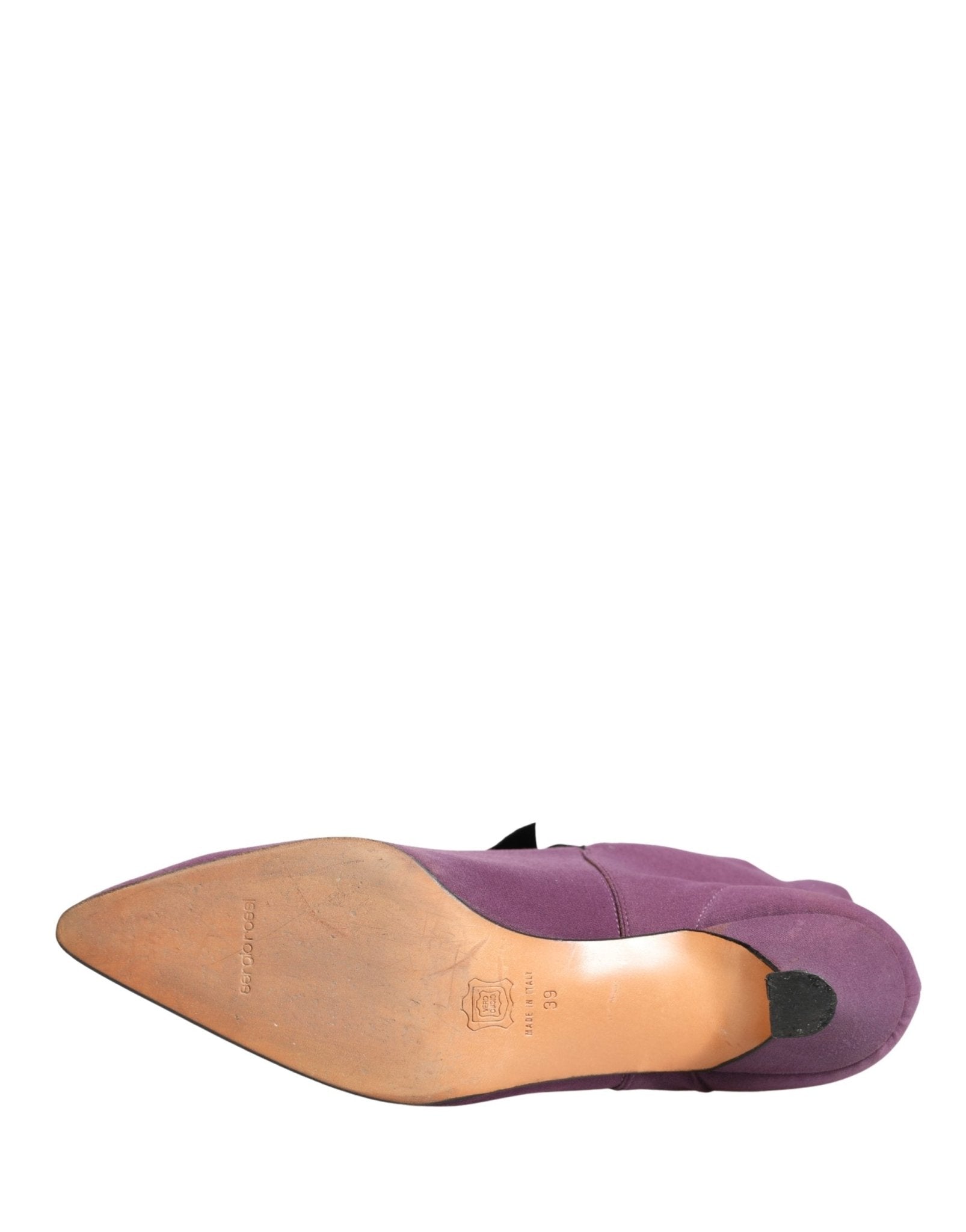 Dolce & Gabbana Purple Mid Calf Boots Shoes - RIMODA