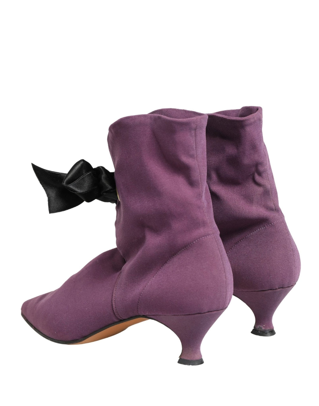 Dolce & Gabbana Purple Mid Calf Boots Shoes - RIMODA