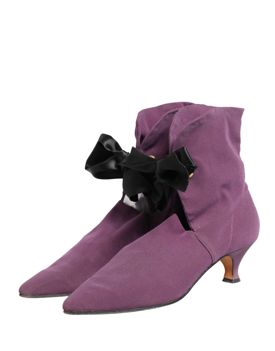 Dolce & Gabbana Purple Mid Calf Boots Shoes - RIMODA