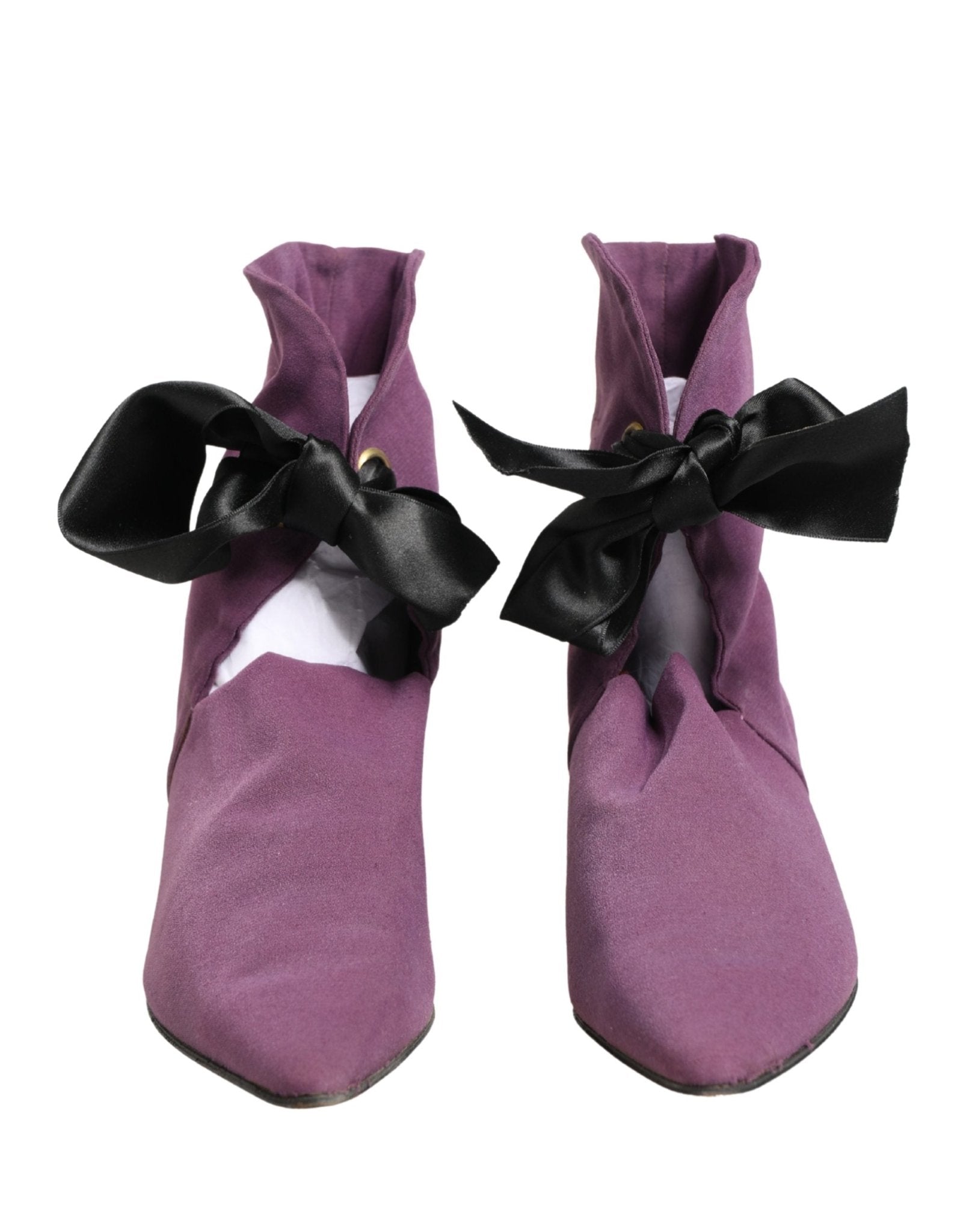 Dolce & Gabbana Purple Mid Calf Boots Shoes - RIMODA