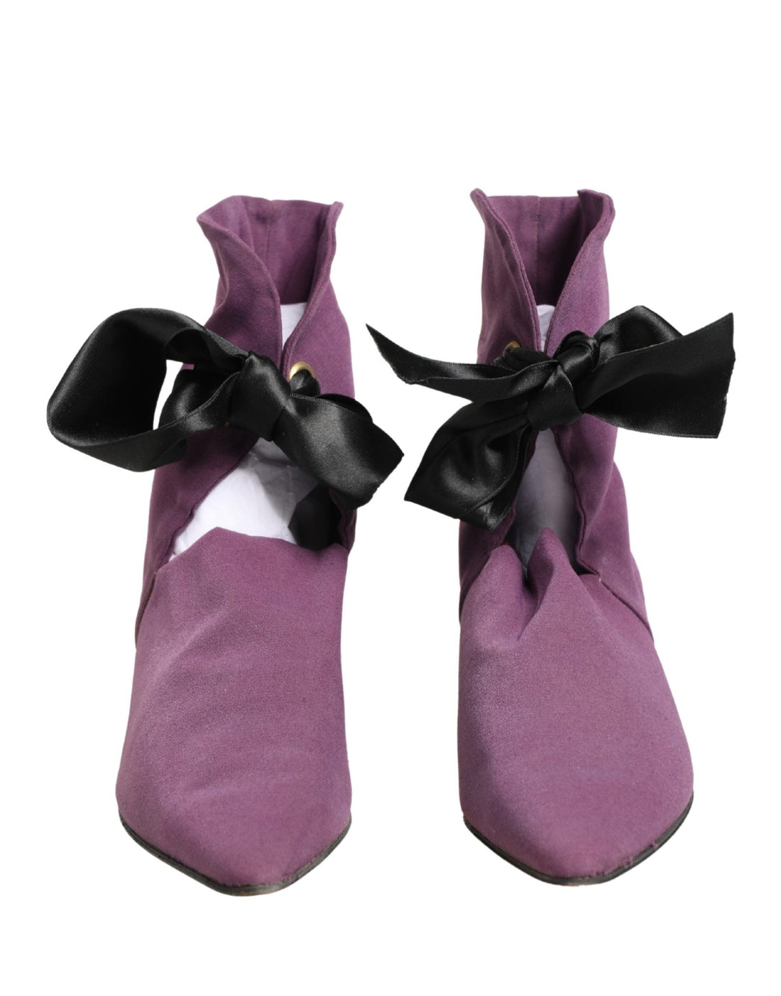 Dolce & Gabbana Purple Mid Calf Boots Shoes - RIMODA