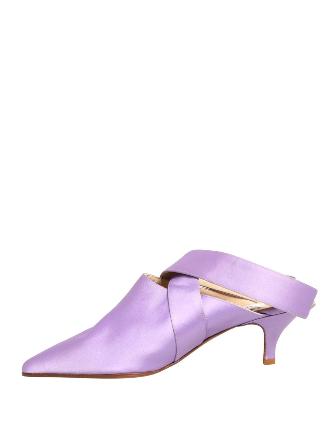 Dolce & Gabbana Purple Satin Sandals Shoes - RIMODA