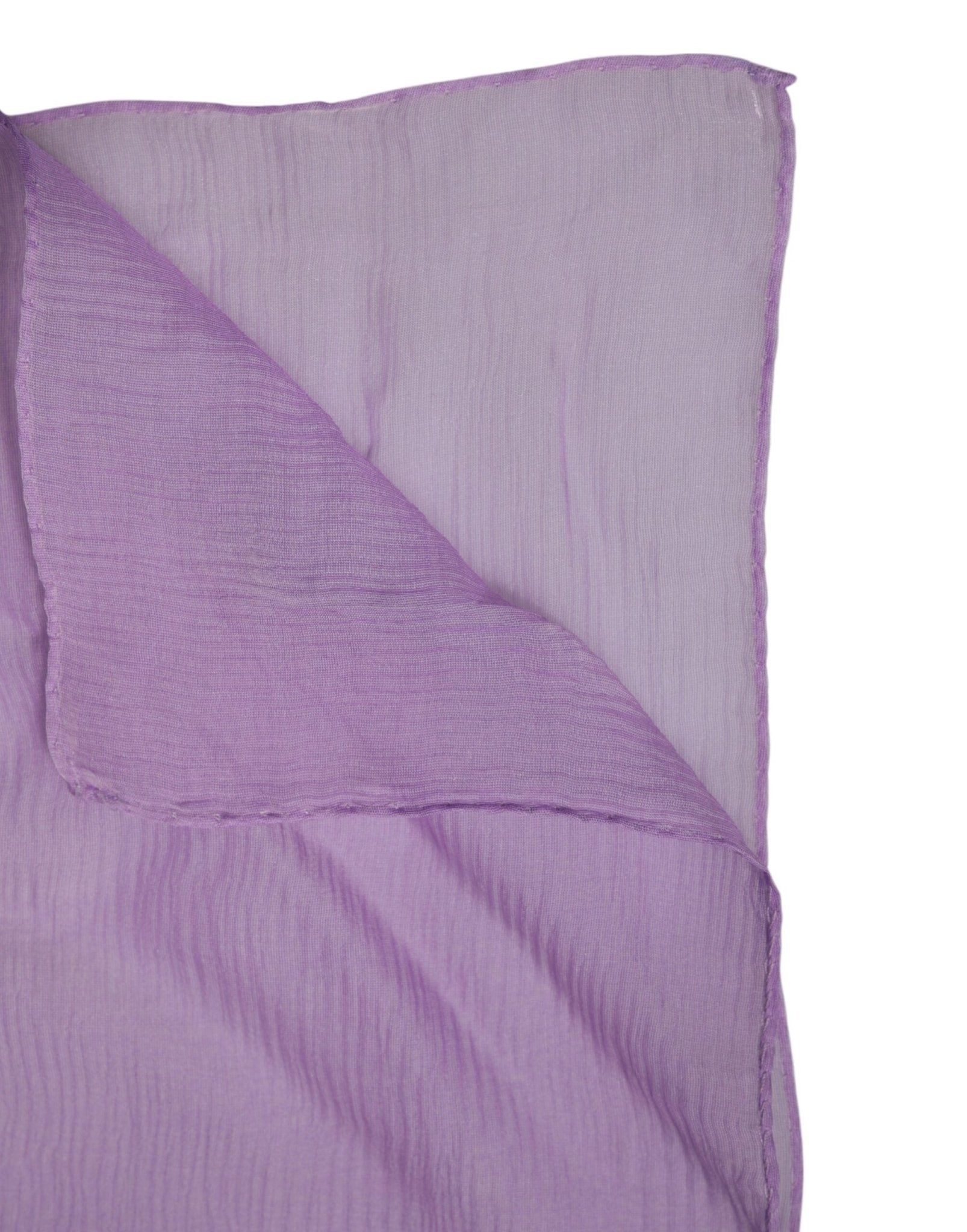 Dolce & Gabbana Purple Silk Rectangle Wrap Shawl Scarf - RIMODA