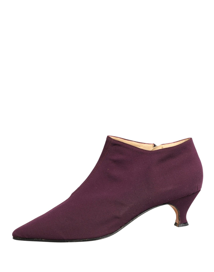 Dolce & Gabbana Purple Suede AnkleBoots Shoes - RIMODA