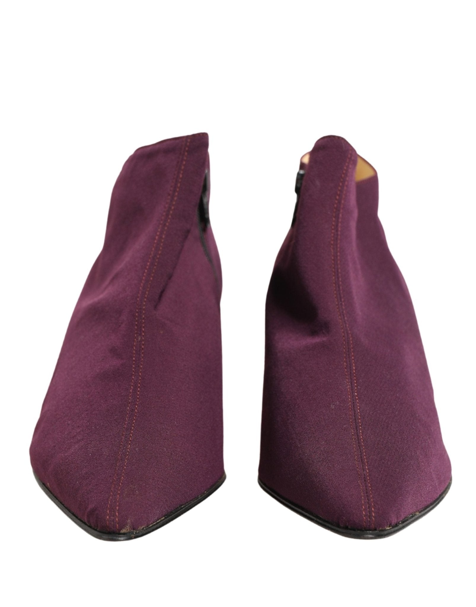 Dolce & Gabbana Purple Suede AnkleBoots Shoes - RIMODA